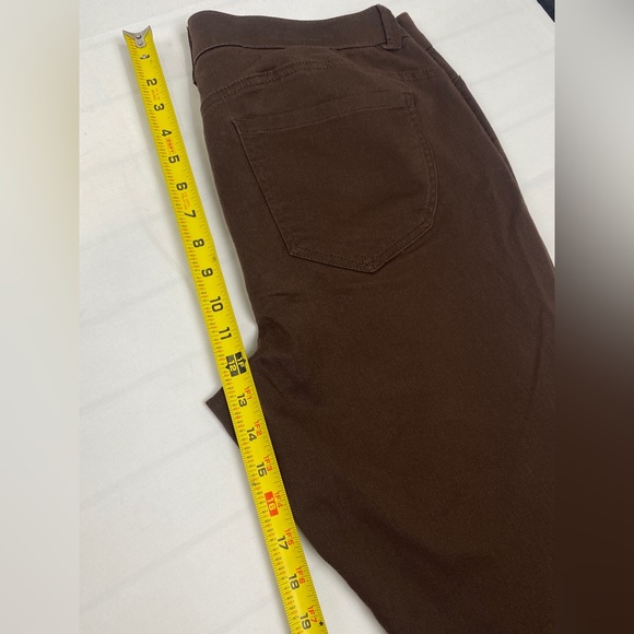 Democracy “Ab” solution Womens Ankle Length Jeggings Jeans Brown Pants Size 14 - Picture 8 of 9